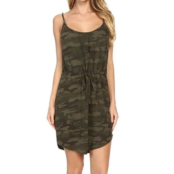 Sanctuary Mother Nature Camo Beach Mini Dress Size XS - Picture 1 of 8